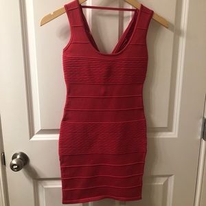 Pink bandage dress